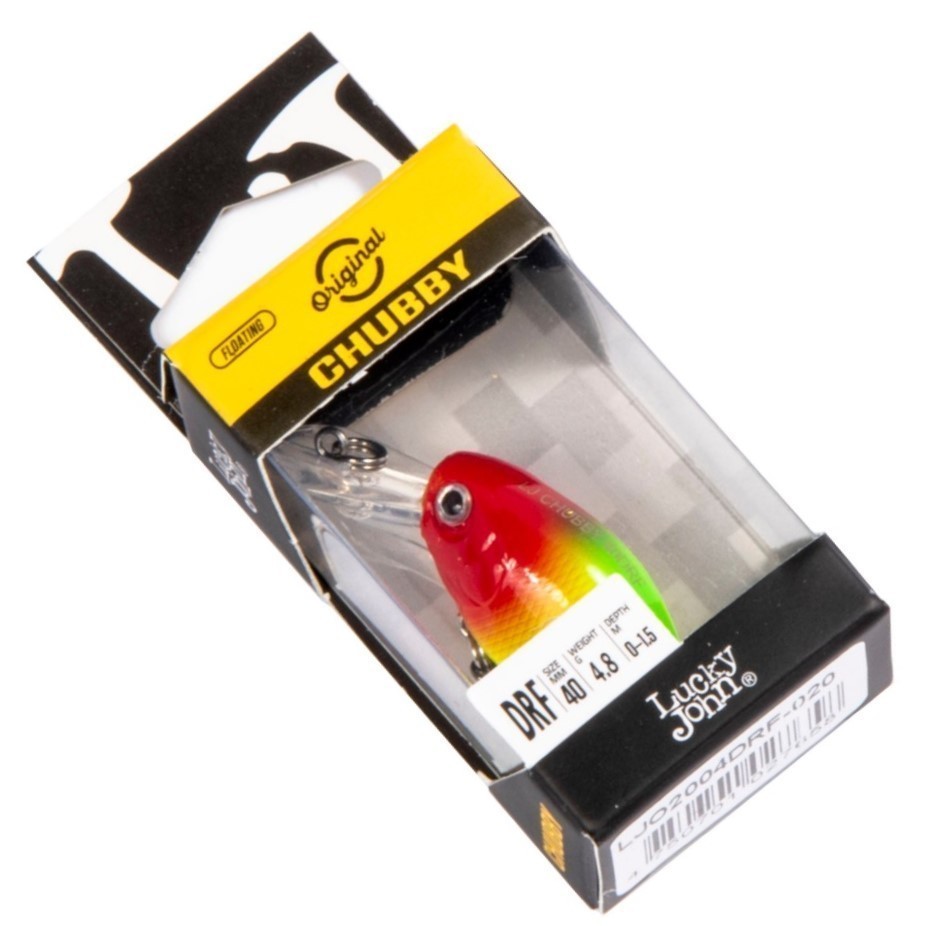 Воблер Lucky John Chubby DR 40F 020 3,8 гр Original  LJO2004DRF-020 — крупный план
	                                    2
