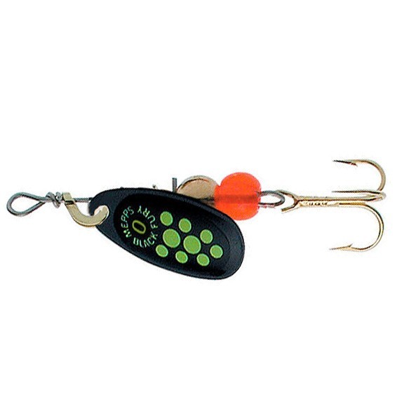 Вращающаяся Блесна Mepps Comet Black Fury №0 2 гр NR Fluo Chart   cbf-0-n-fch — характеристики,
	                                    особенности конструкции