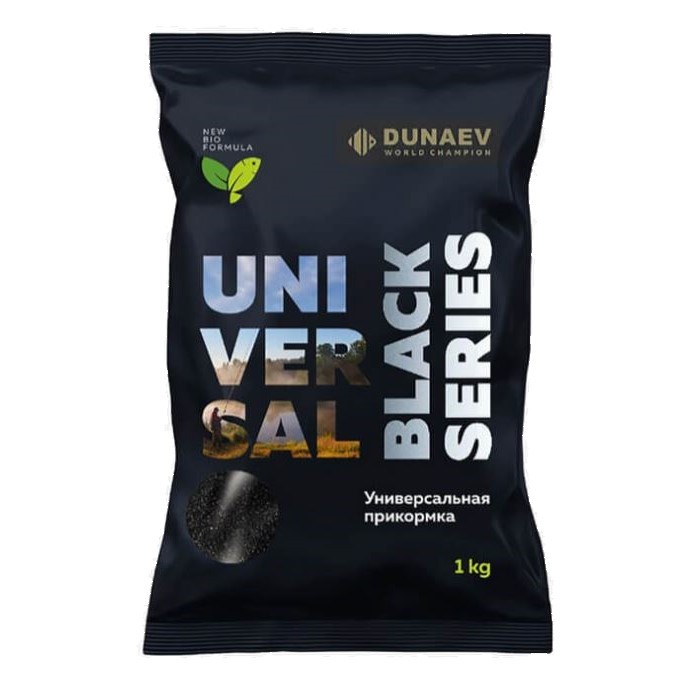 Прикормка Dunaev Black Series  Universal 1 000 гр — характеристики,
	                                    особенности конструкции