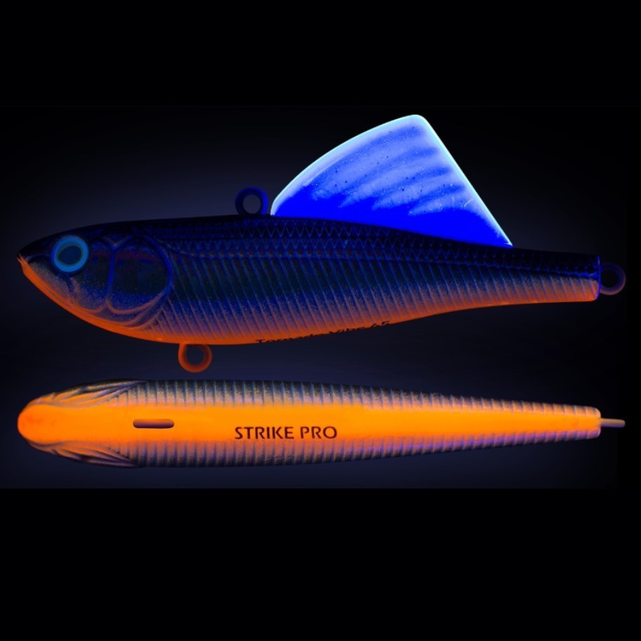 Воблер Strike Pro Tornado Vibe 85 613-713 Black Back Smoked OB 25,6 гр   EG-204B-UV#613-713 — крупный план
	                                    1