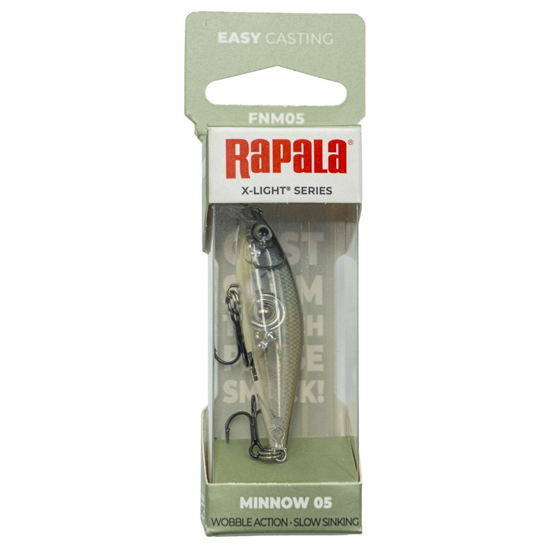 Воблер Rapala X-Light Minnow 05 GHSH 4 гр   FNM05-GHSH — крупный план
	                                    1