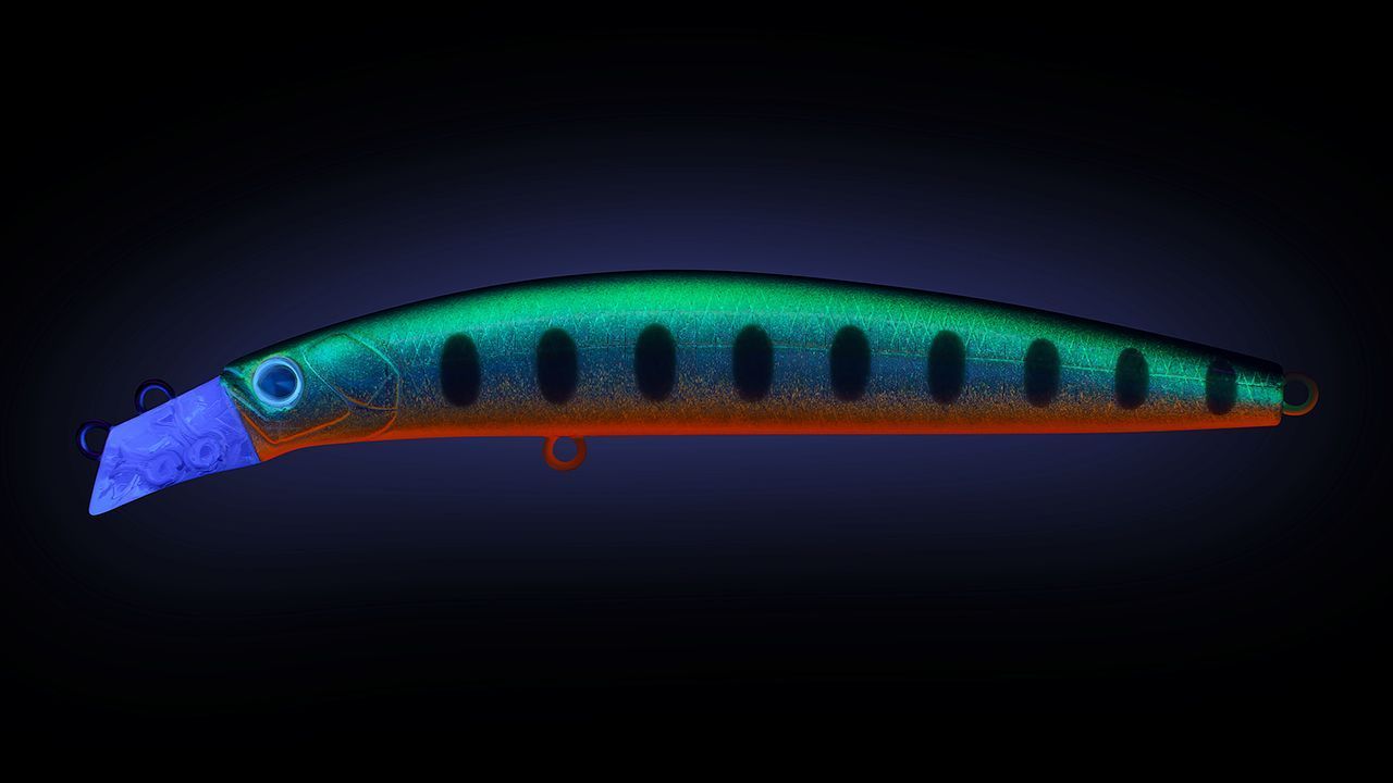 Воблер Strike Pro Top Water Minnow 90 A150-713 UV Blue Silver OB 10,2 гр   JL-179F#A150-713 — крупный план
	                                    1