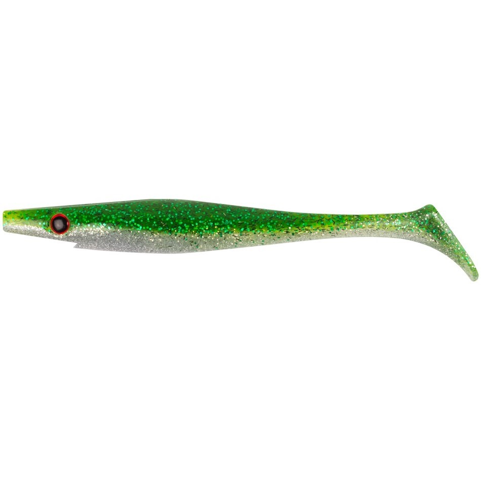 Силиконовая приманка Strike Pro Pig Shad Nano 150 мм 4 шт Green Shad Flash   SP-172D#117 — характеристики,
	                                    особенности конструкции