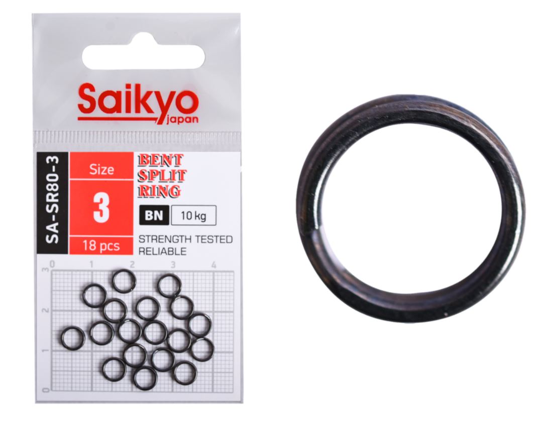 Кольцо Заводное Saikyo SA-SR80  №3 10 кг 18 шт BN   SA-SR80-3 — характеристики,  особенности конструкции
