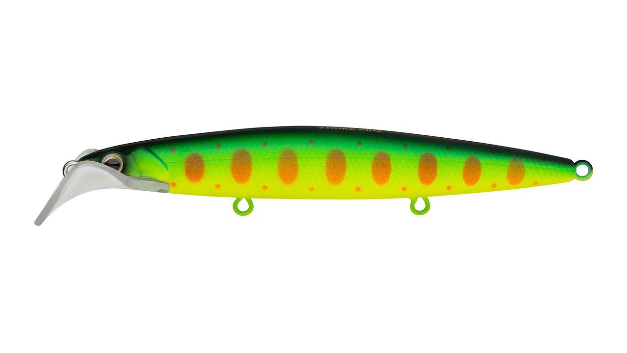 Воблер Strike Pro Scooter Minnow 110F A209S Acid Mat Char 11,8 гр   EG-186F#A209S — характеристики,
	                                    особенности конструкции