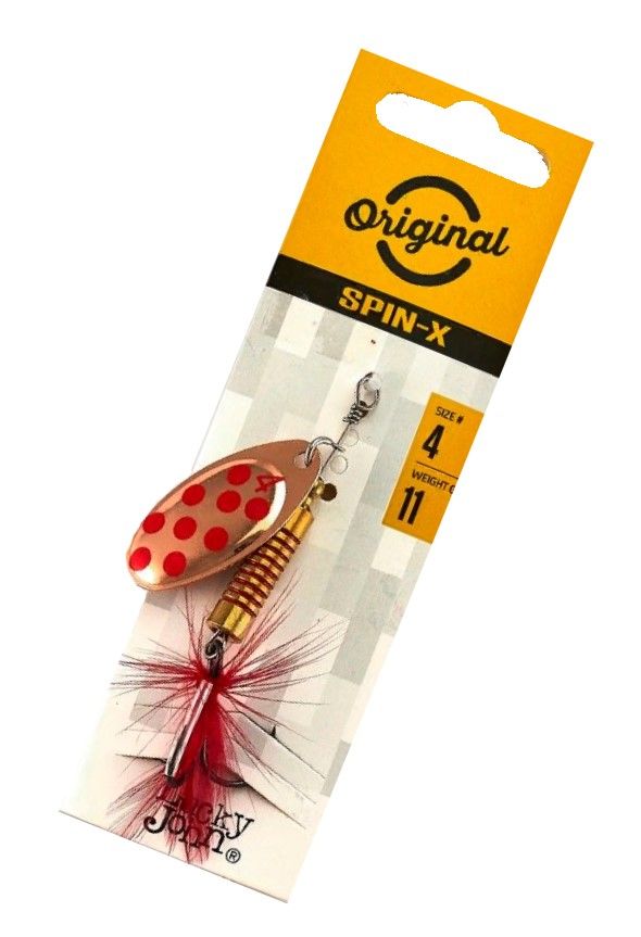Вращающаяся Блесна Lucky John Spin-X Round №4 11 гр CR   LJSR04-CR — крупный план
	                                    2