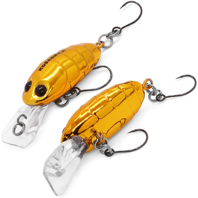 Воблер Kosadaka Crankin Pupa XD 35F GLD 2,6 гр   Cranp35F-GLD — характеристики,
	                                    особенности конструкции