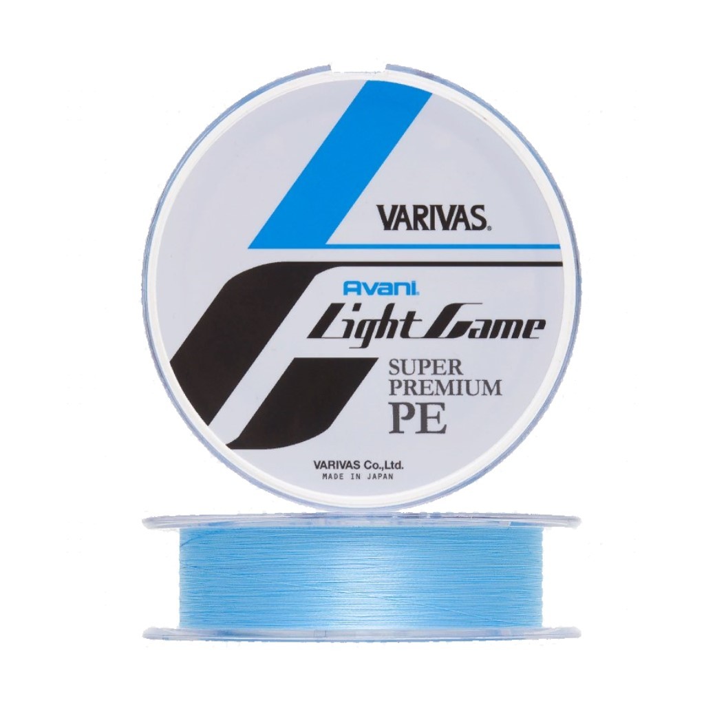 Плетеный шнур Varivas Light Game Super Premium PEx4 100 м  PE # 0,4 Blue 0,104 мм — характеристики,
	                                    особенности конструкции