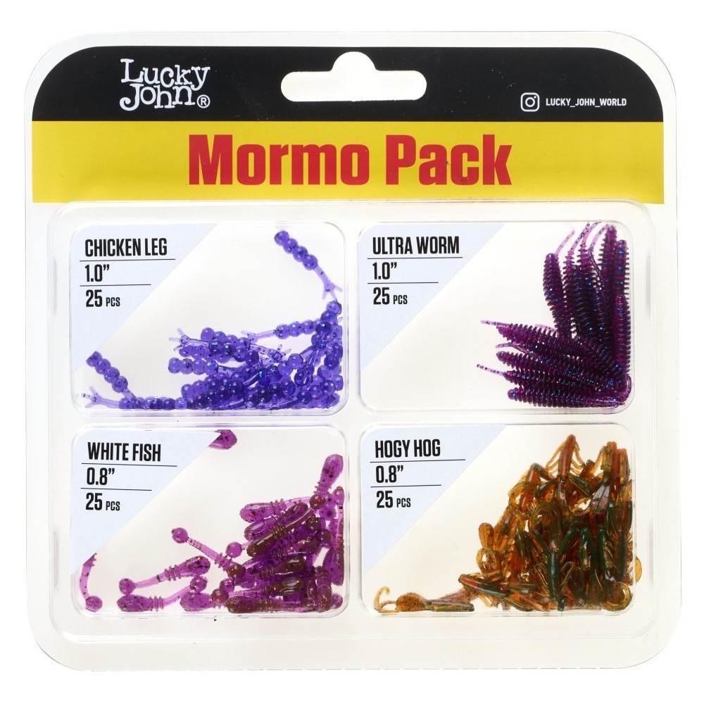 Силиконовая приманка Lucky John Mormo Pack 35 мм 100 шт 05 Set Pro Series  LJMG-005SET — характеристики,  особенности конструкции
