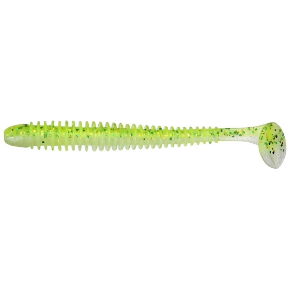 Силиконовая приманка Keitech Swing Impact 3.5 88 мм 8 шт PAL #02 Lime Chart Shad — характеристики,
	                                    особенности конструкции