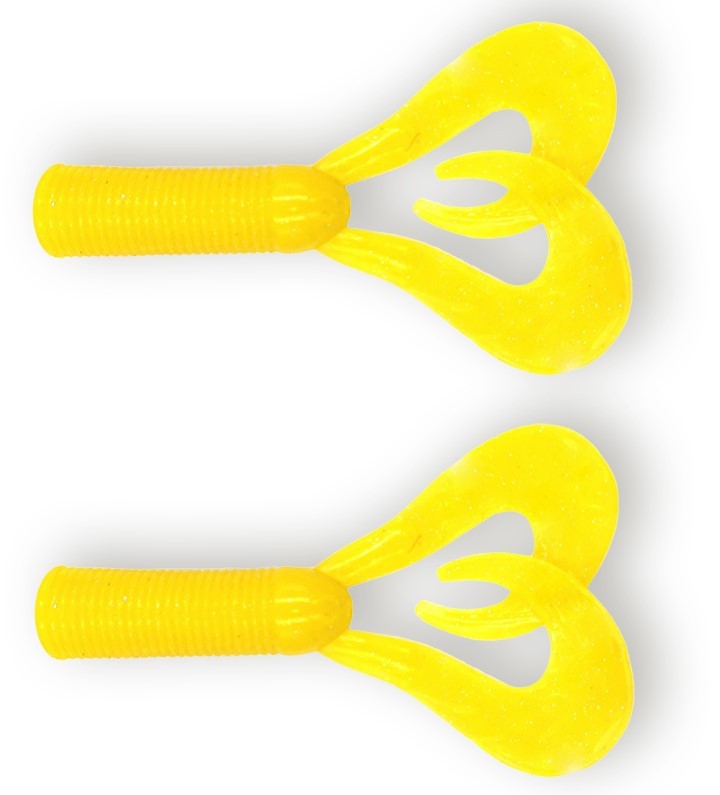 Хвост для бактейла CWC Miuras Mouse Big 200 мм 2 шт Желтый с блестками   JMSDT-15-YELLOW — характеристики,  особенности конструкции