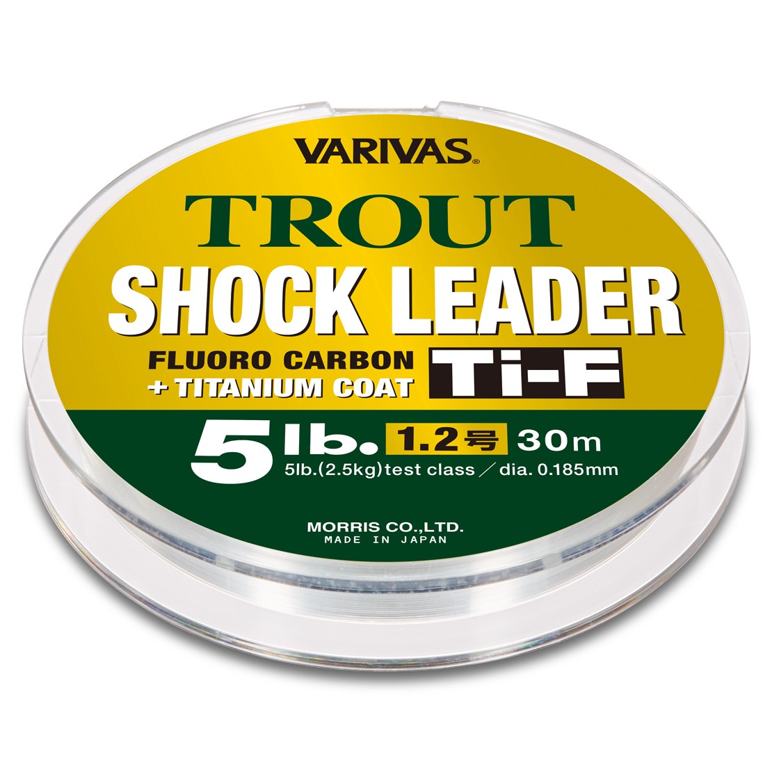 Флюорокарбон Varivas Trout Shock Leader Fluoro Ti-F 30 м 0,128 мм  PE #0.6 — характеристики,
	                                    особенности конструкции