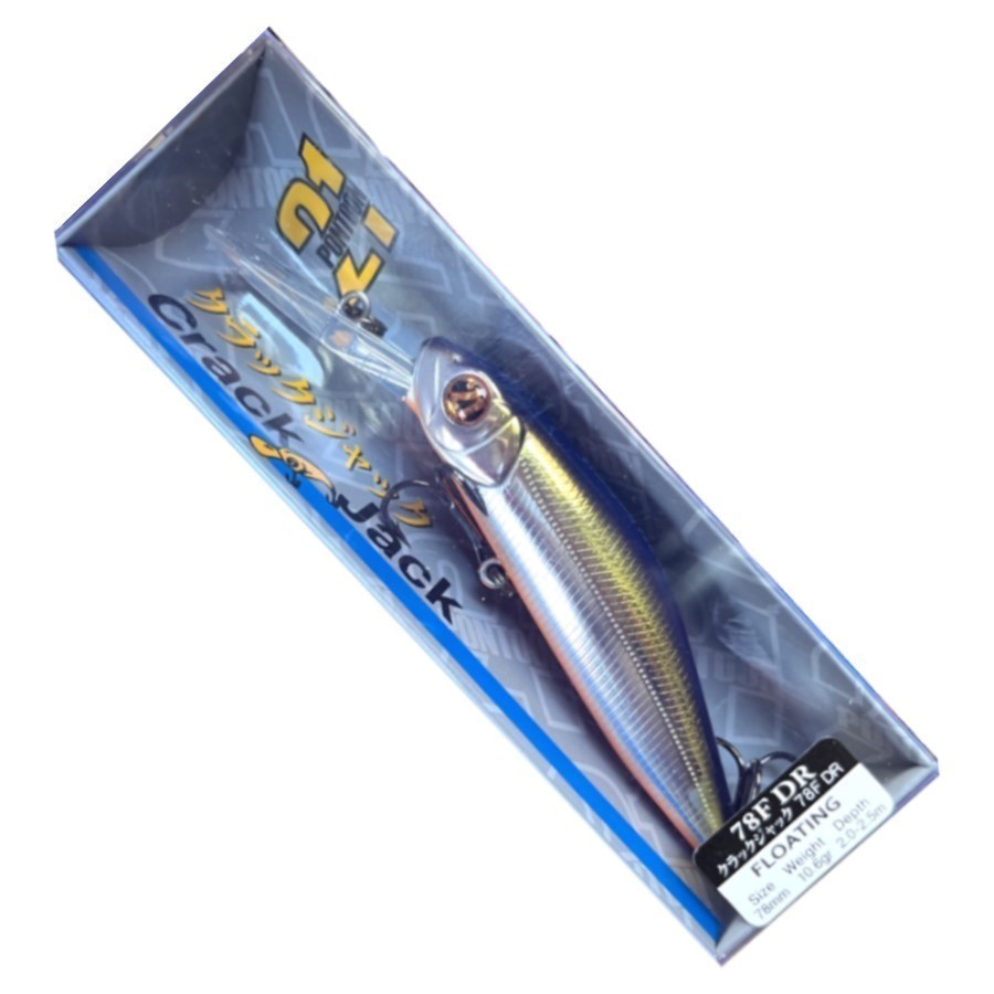 Воблер Pontoon 21 CrackJack 78F-DR R60 Silver Back OB 10,6 гр   P21-CRJ-78F-DR-R60 — крупный план
	                                    2