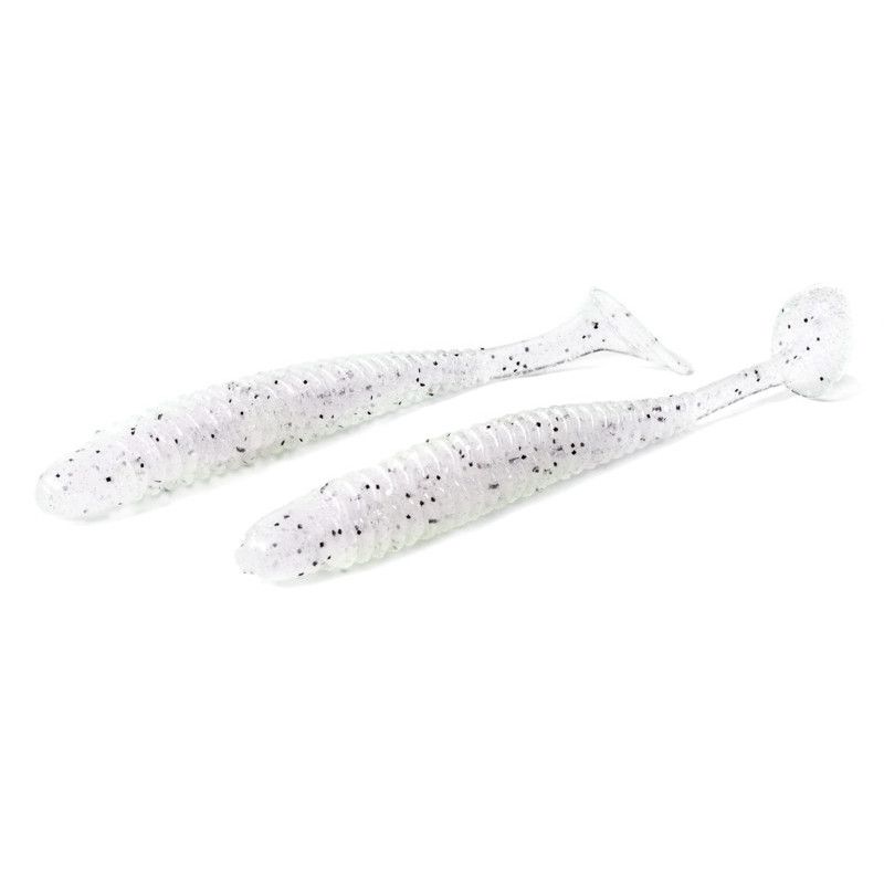 Силиконовая приманка Noike Wobble Shad 3 76 мм 9 шт 048-Clear Wakasagi   NKNJ3048 — крупный план
	                                    1