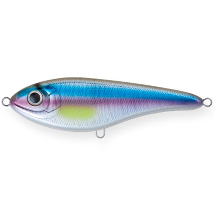 Воблер Strike Pro Buster Swim A210-SBO-RP Rainbow Ghost Wakasagi 65 гр   EG-228#A210-SBO-RP — характеристики,  особенности конструкции
