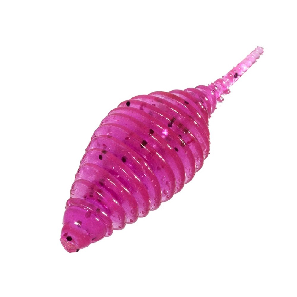 Силиконовая приманка ZUB Pollywog 40 мм 12 шт 130 маджента с блестками   LVR010 — крупный план
	                                    1