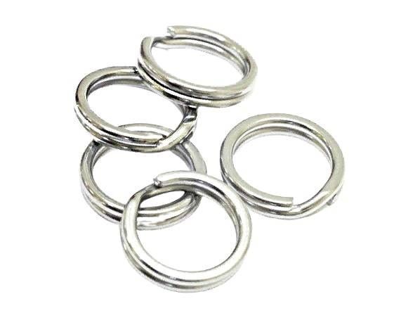 Кольцо Заводное Kosadaka 1205N  №4 4 кг 4 мм 20 шт Nickel   1205N-04 — крупный план
	                                    1