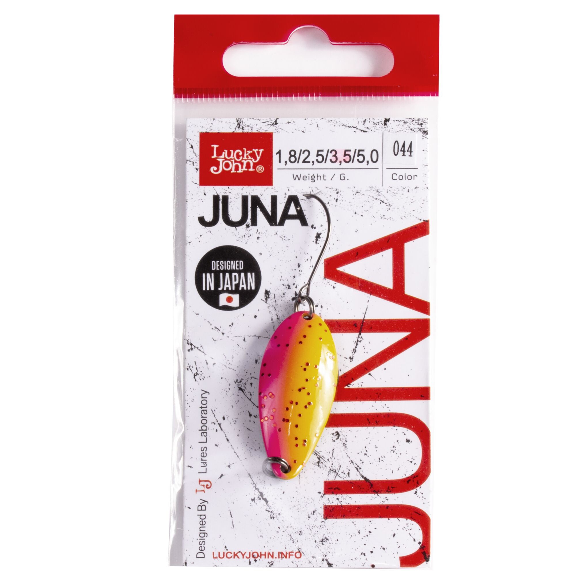 Колеблющаяся Блесна Lucky John Juna 3,5 гр 33 мм 044   LJJU35-044 — крупный план
	                                    2