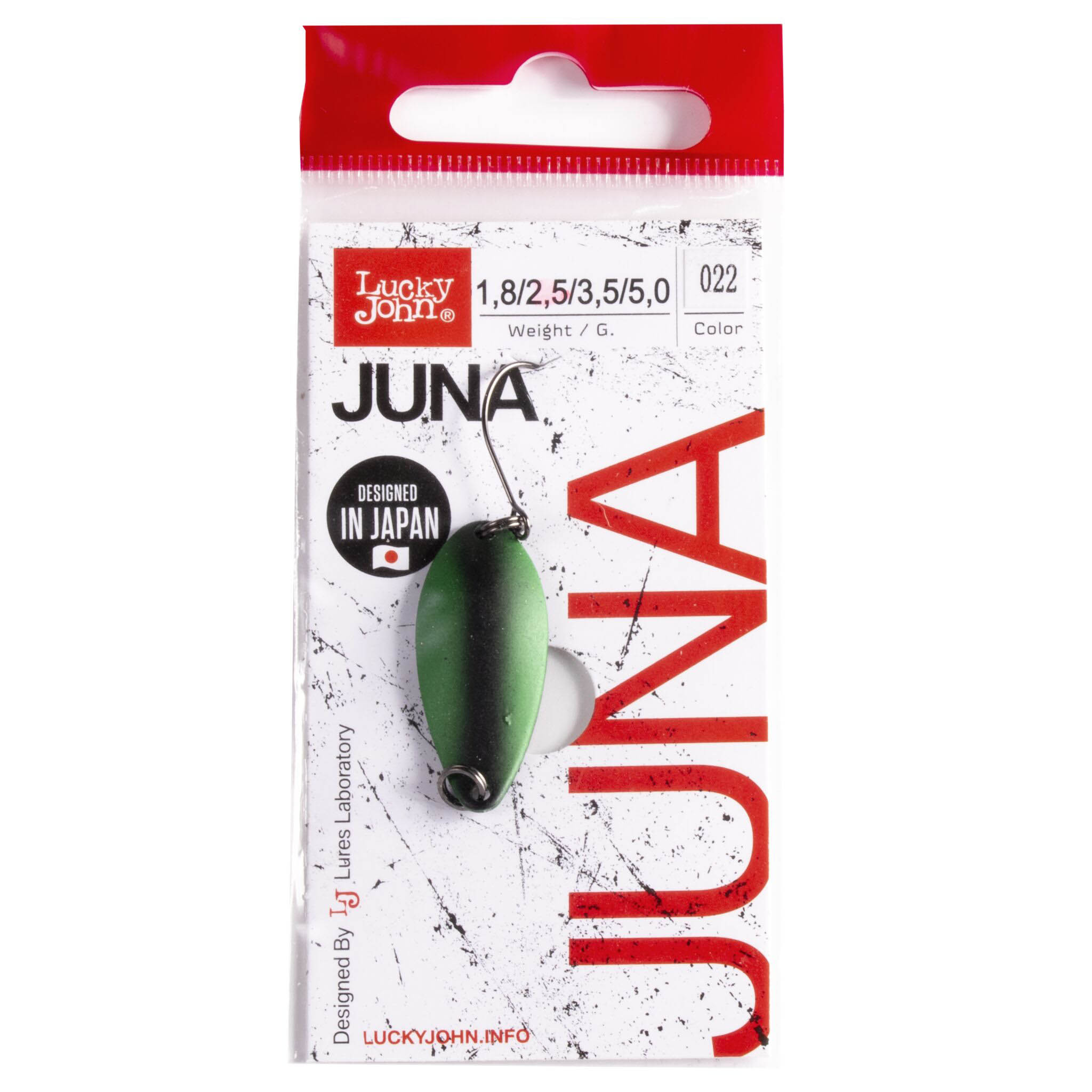Колеблющаяся Блесна Lucky John Juna 2,5 гр 30 мм 022   LJJU25-022 — крупный план
	                                    1