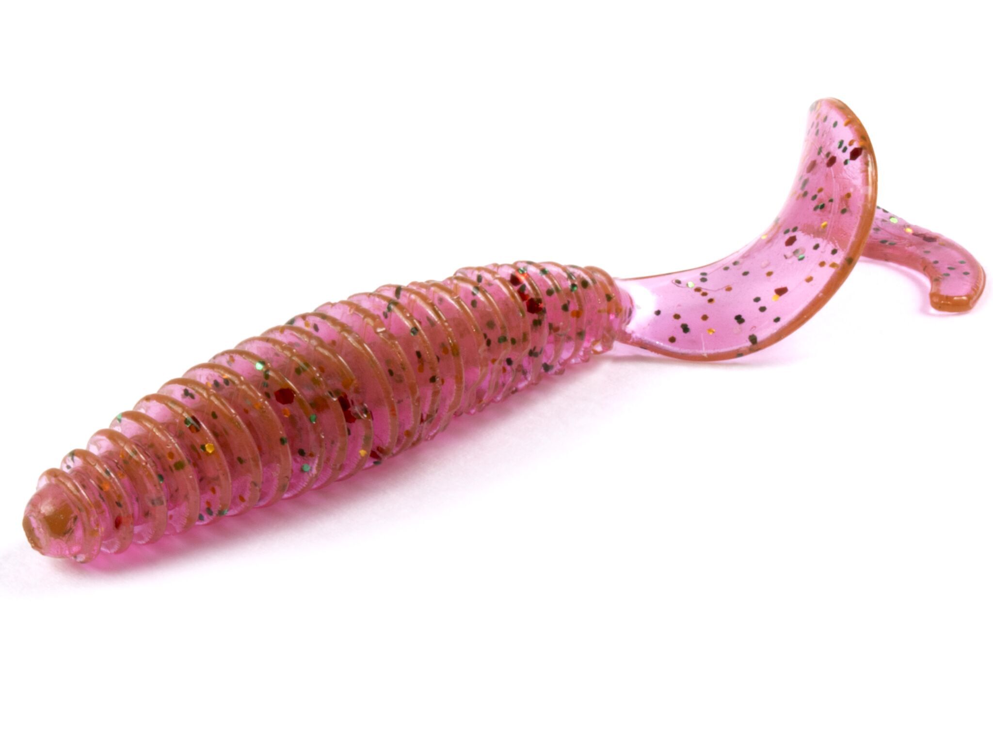 Силиконовая приманка Lucky John Ultraworm Curly 4.0in 100 мм 5 шт S14 Pro Series  140214-S14 — крупный план
	                                    1