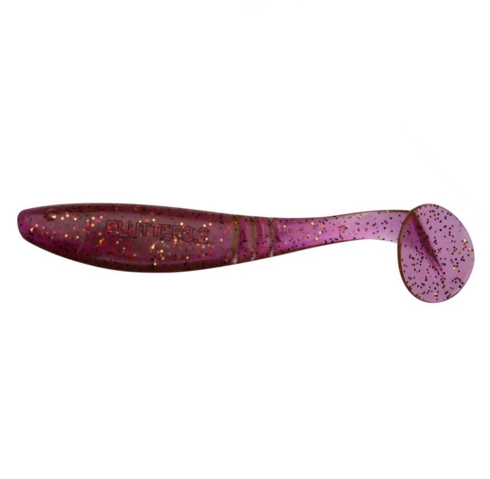 Силиконовая приманка Jig It Flutter 3.2 80 мм 8 шт 016 Beet UV   JIF80016S — характеристики,
	                                    особенности конструкции