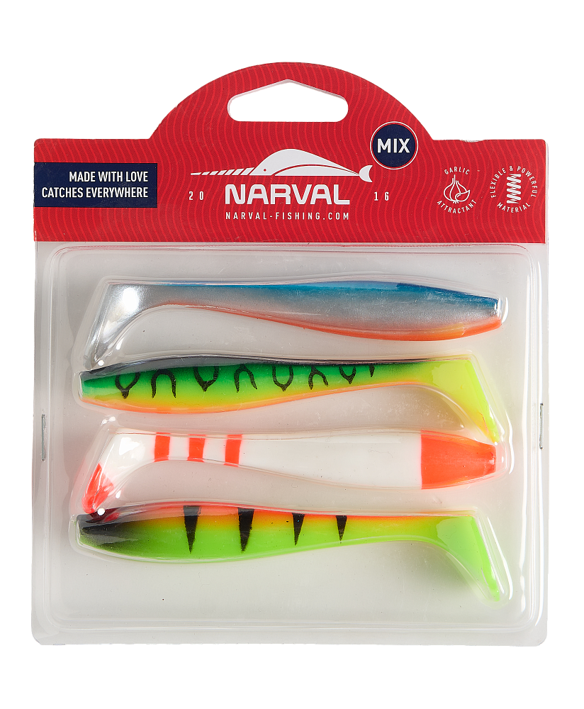 Силиконовая приманка Narval Choppy Tail 12 120 мм 4 шт M06   NVCT12M06 — характеристики,  особенности конструкции