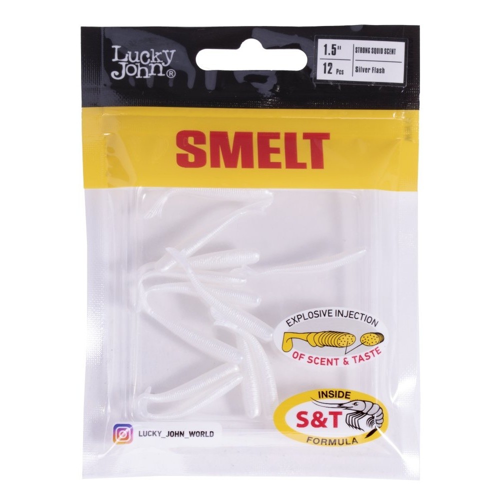Силиконовая приманка Lucky John Smelt 1.5in 38 мм 12 шт 026 Pro Series  140225-026 — крупный план
	                                    2