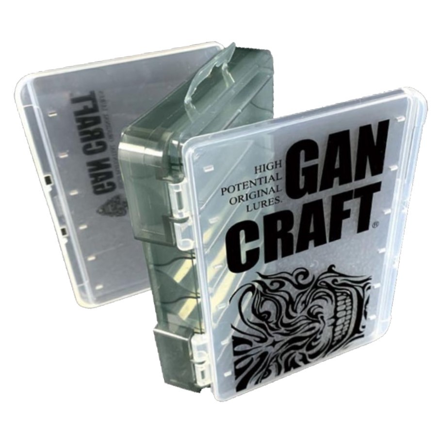 Коробка Gan Craft Face Logo Reversible Box  14х10,4х3,2 см Clear/Smoke   GCBFLRBS01 — характеристики,
	                                    особенности конструкции