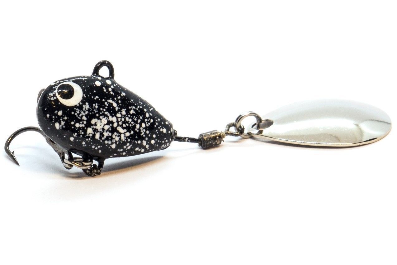 Тейл-спиннер UF Studio Hurricane 14 14 гр 55 мм Black   H14Bln — характеристики,  особенности конструкции