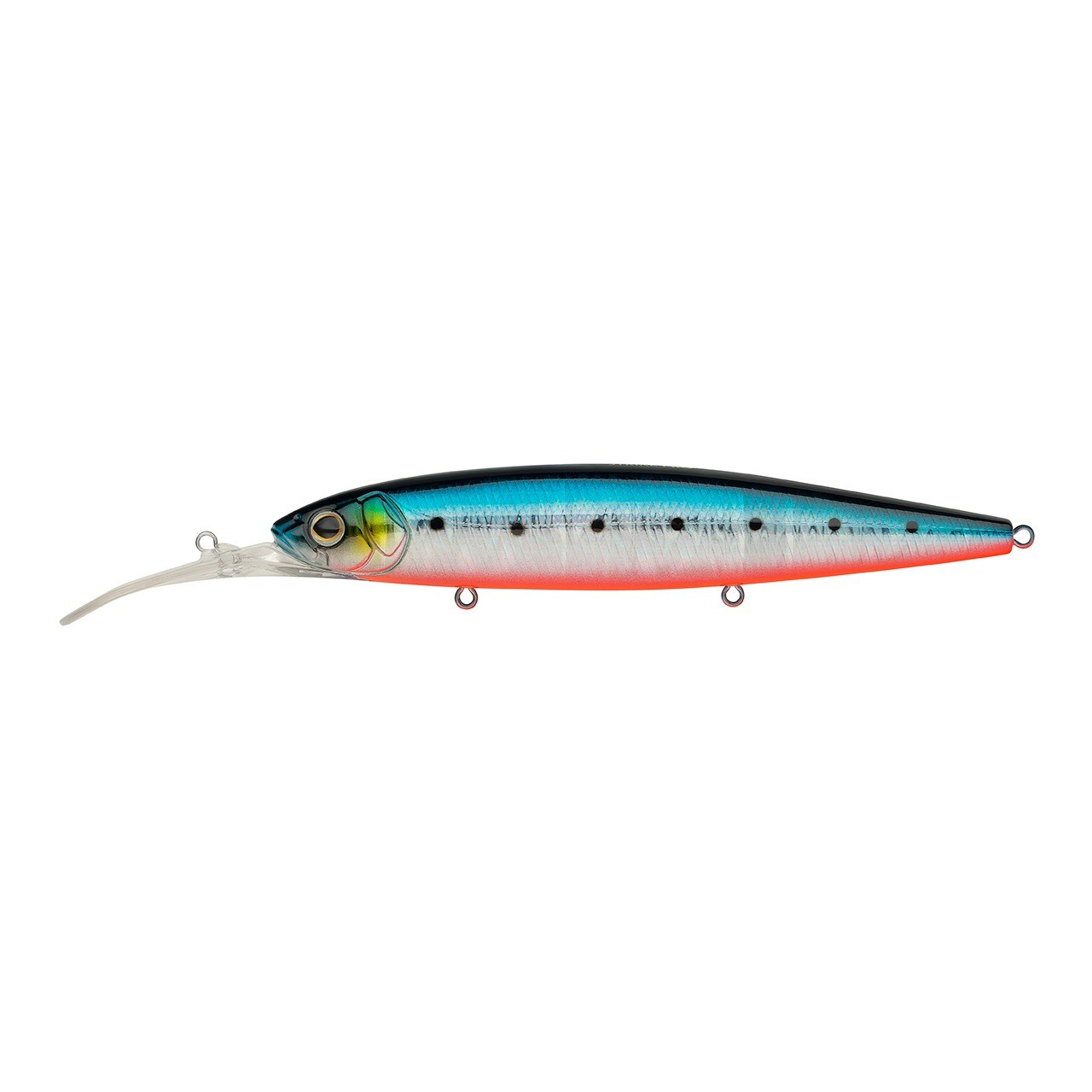 Воблер Strike Pro Bold Deep Diver 130SP A234-SBO-LU Blue Back Silver OB Fluo 25,7 гр   EG-191L-SP#A234-SBO-LU — характеристики,  особенности конструкции