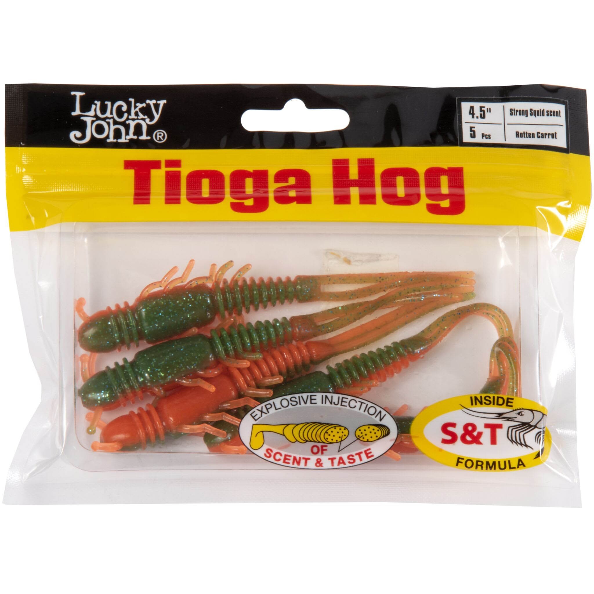 Силиконовая приманка Lucky John Tioga Hog 4.5in 114 мм 5 шт T56 Pro Series  140196-T56 — крупный план
	                                    2