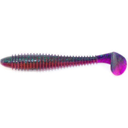 Силиконовая приманка Keitech Swing Impact Fat 3.8 96 мм 6 шт EA#21 Mystic June Bug — характеристики,
	                                    особенности конструкции