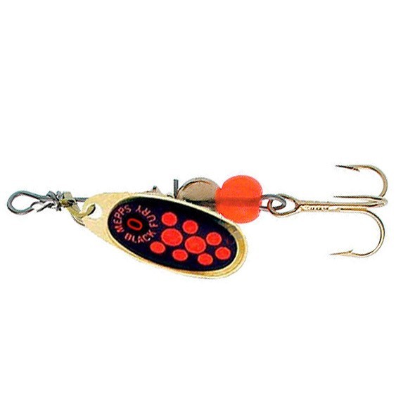 Вращающаяся Блесна Mepps Comet Black Fury №1 3,5 гр OR Fluo Orange   cbf-1-o-fo — характеристики,
	                                    особенности конструкции