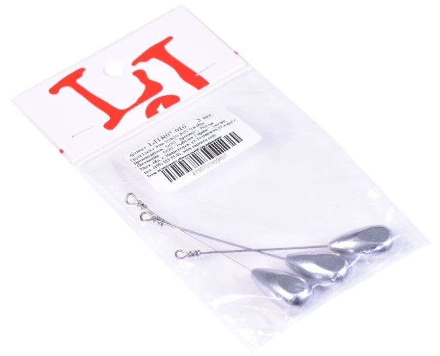 Груз Lucky John Tokio Rig 16 гр 3 шт  7см  LJTR07-016 — крупный план
	                                    2