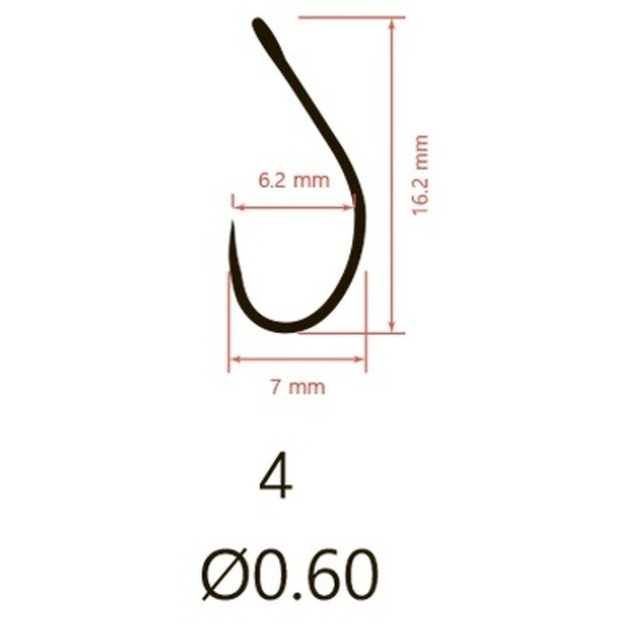 Крючок Одинарный Saikyo KH-10096 Barbless №4 10 шт BN   KH-10096BN4-10 — крупный план
	                                    2