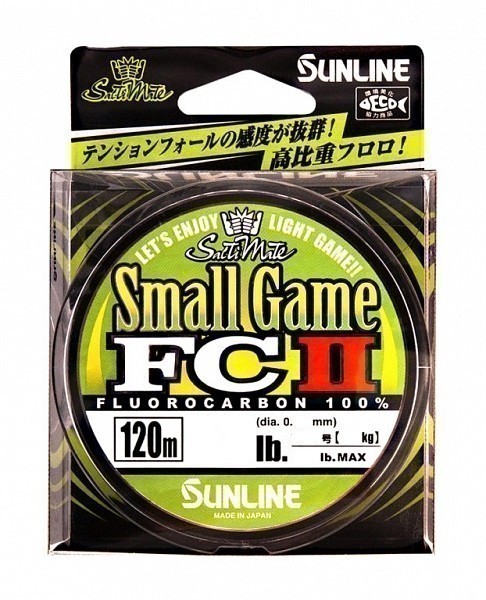 Флюорокарбон Sunline SWS Small Game FC II 120 м 0,148 мм  PE #0.8 — характеристики,
	                                    особенности конструкции