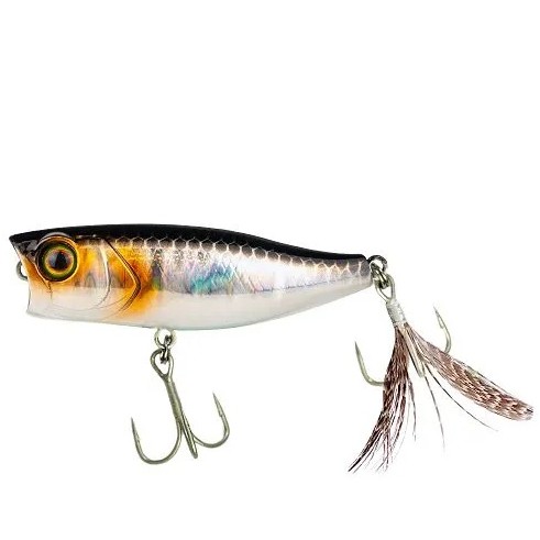 Воблер Jackall Chubby Popper 42F Hl Silver & Black 3,3 гр — характеристики,
	                                    особенности конструкции