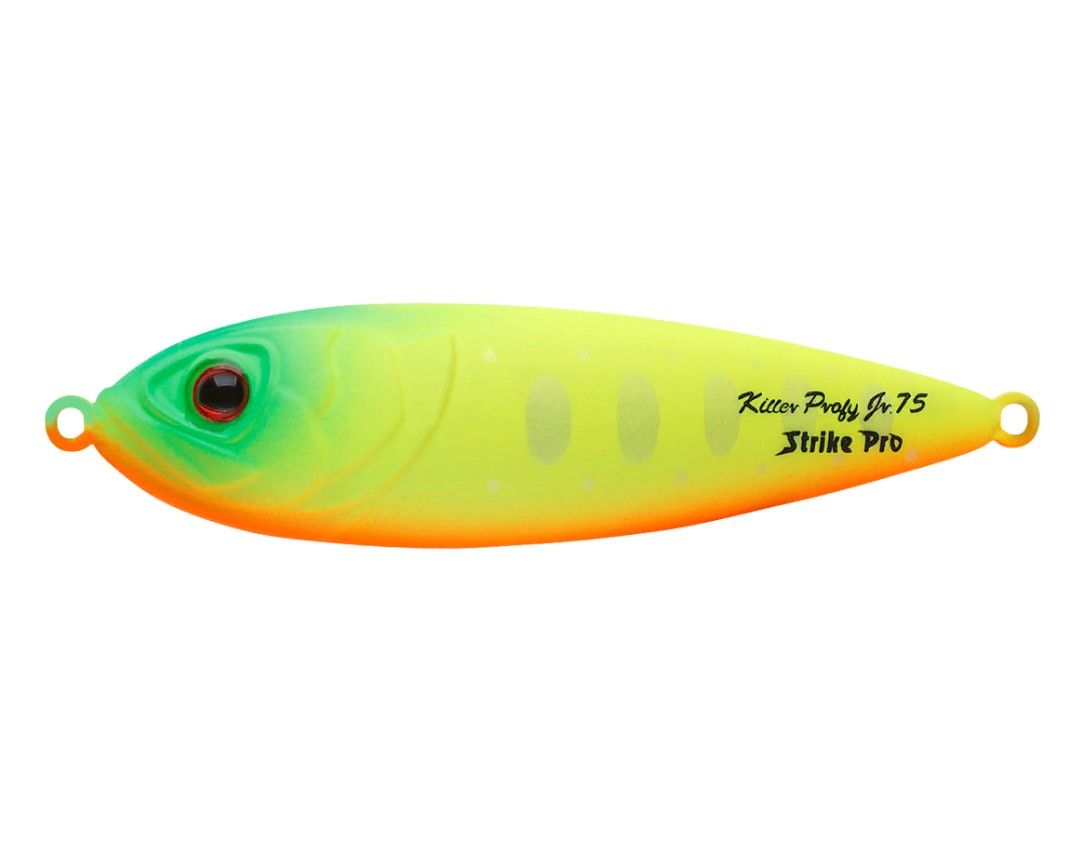 Колеблющаяся Блесна Strike Pro Killer Profy 75 13 гр 75 мм A178S Lemon Mat Tiger   PST-02#A178S-A178S — характеристики,
	                                    особенности конструкции