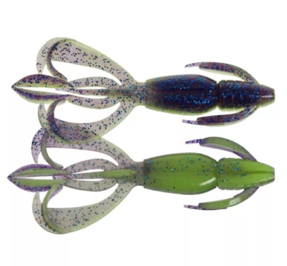 Силиконовая приманка Keitech Crazy Flapper 2.8 71 мм 8 шт PAL06 Violet Lime Belly — характеристики,  особенности конструкции