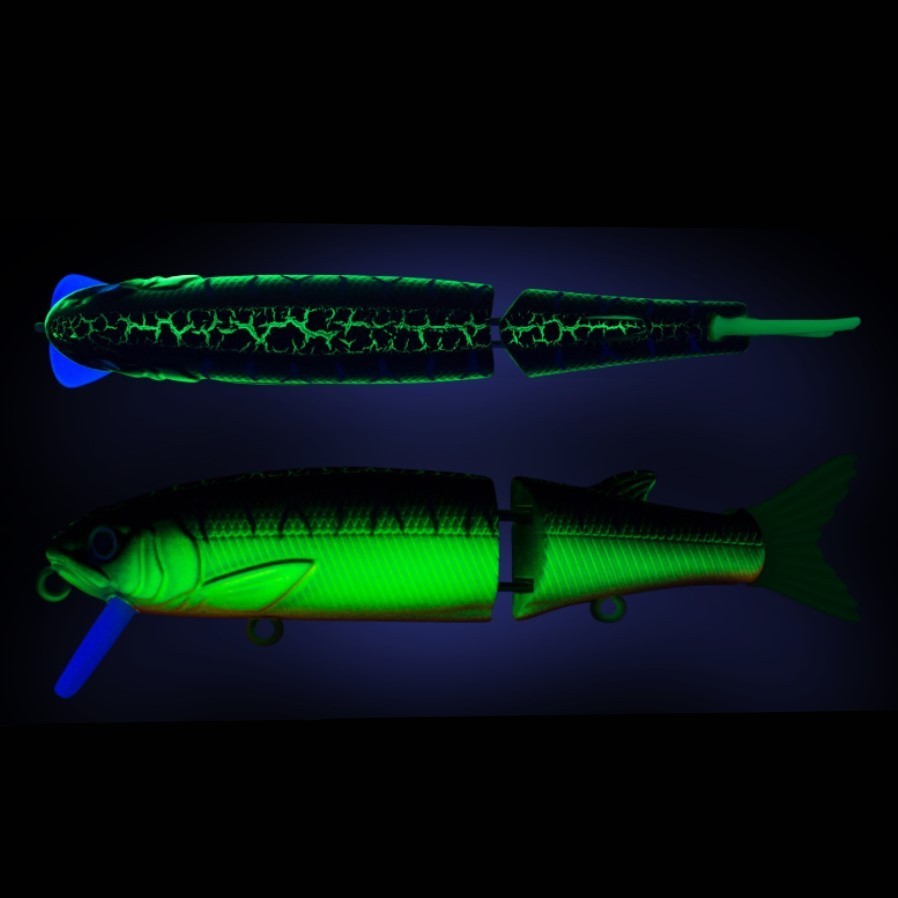 Воблер Strike Pro Glider 105 A223S-RP Pearl Mat Tiger 14,4 гр   EG-157-SP#A223S-RP — крупный план
	                                    2