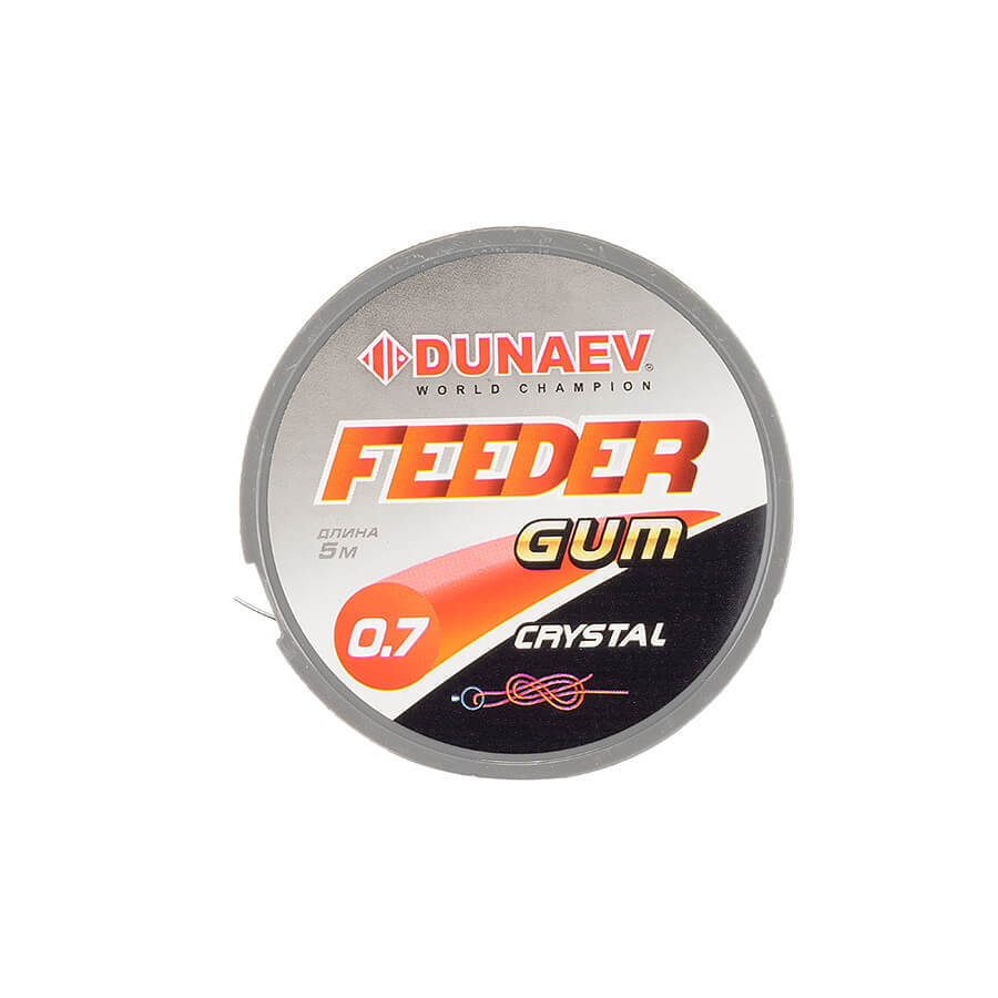 Фидергам Dunaev Feeder Gum Clear 1 шт  0.7 мм  DVZ015 — крупный план
	                                    1