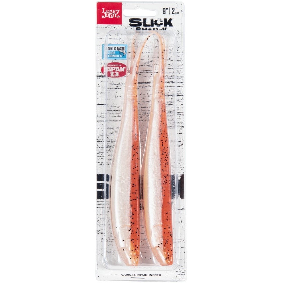 Силиконовая приманка Lucky John Slick Shad-V 9.0in 229 мм 2 шт Z21 3D Series  140425-Z21 — крупный план
	                                    2
