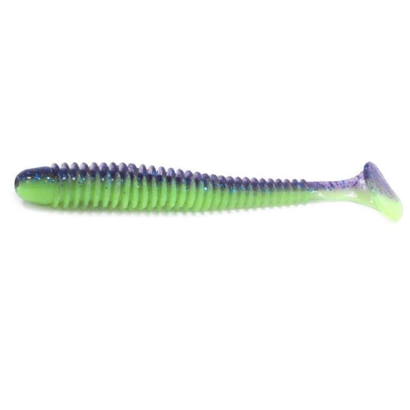 Силиконовая приманка Keitech Swing Impact 4.5 114 мм 6 шт PAL #06 Violet Lime Belly — характеристики,
	                                    особенности конструкции