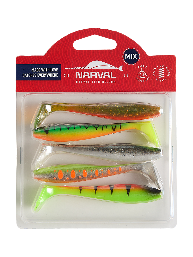 Силиконовая приманка Narval Choppy Tail 10 100 мм 5 шт M04   NVCT10M04 — характеристики,  особенности конструкции