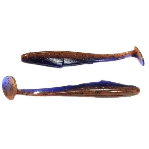 Силиконовая приманка Reins Rockvibe Shad 3 75 мм 12 шт L07-Purple Jerry   RSH3-L07 — характеристики,  особенности конструкции