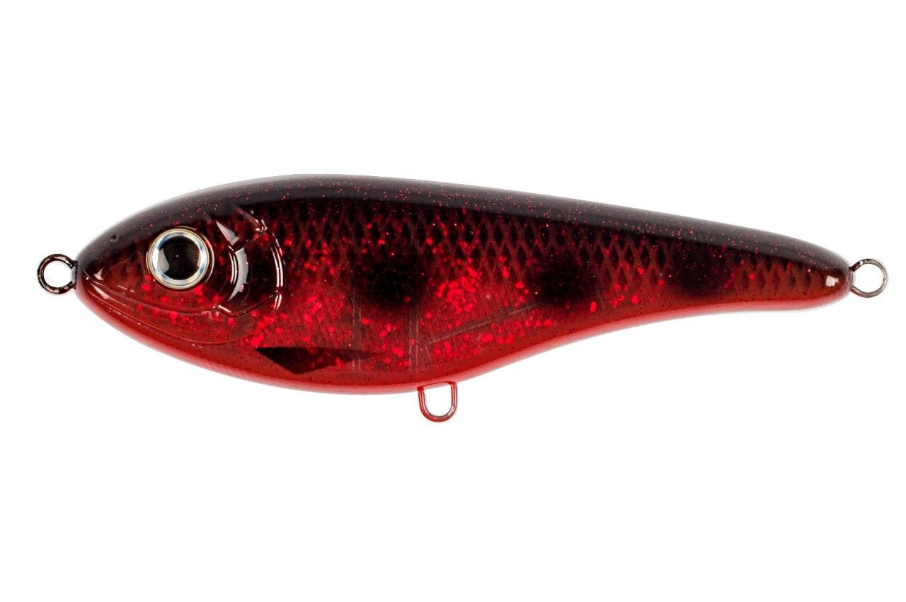 Воблер Strike Pro Buster Jerk II Shallow Runner C714G Bloody Spotted Bullhead 37 гр   EG-049#C714G — характеристики,  особенности конструкции
