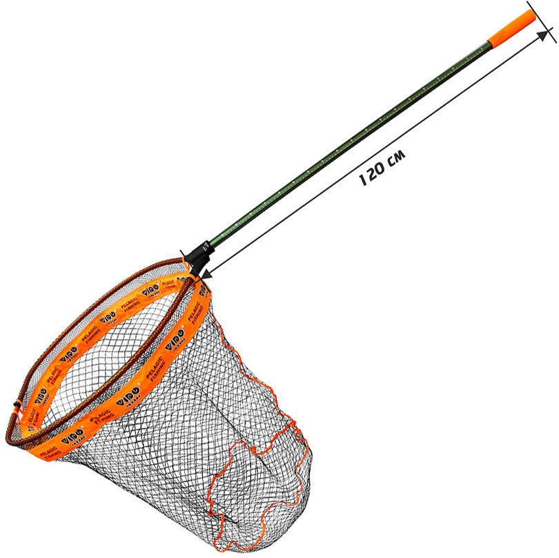 Подсачек Vido Craft Floating Net  190x60х70см  Прорезиненный нейлон   VD-120-20-1 — крупный план
	                                    2