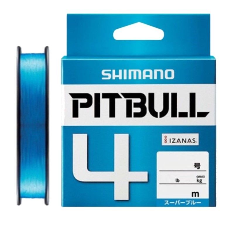 Плетеный шнур Shimano Pitbull 4 200 м  PE # 2 Super Blue 0,235 мм — характеристики,
	                                    особенности конструкции