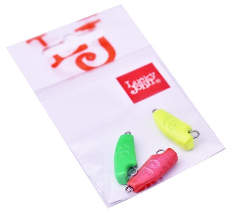 Груз Lucky John Rover 10 гр 3 шт RGY MIX1   LJRMIX1-010 — крупный план
	                                    1