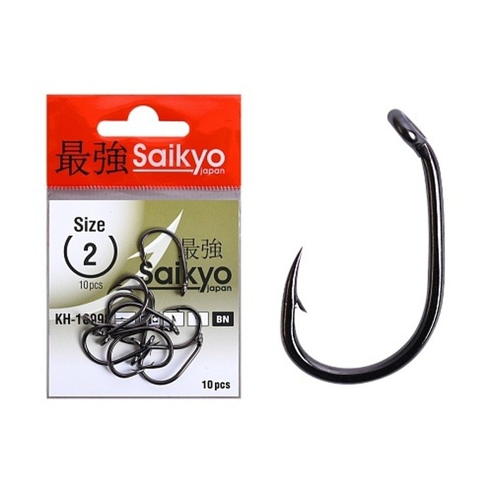 Крючок Одинарный Saikyo KH-10098 Clever Carp №2 10 шт BN   KH-10098BN2-10 — характеристики,  особенности конструкции